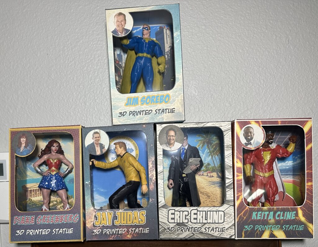 Custom 3D Printed Statues